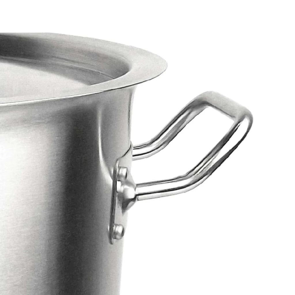 Stainless Steel Stockpot Set Premium 14L Wide & 50L Tall 18/10 Thick Grade