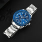 Stainless Steel Strap Quartz Watch for Men with Date