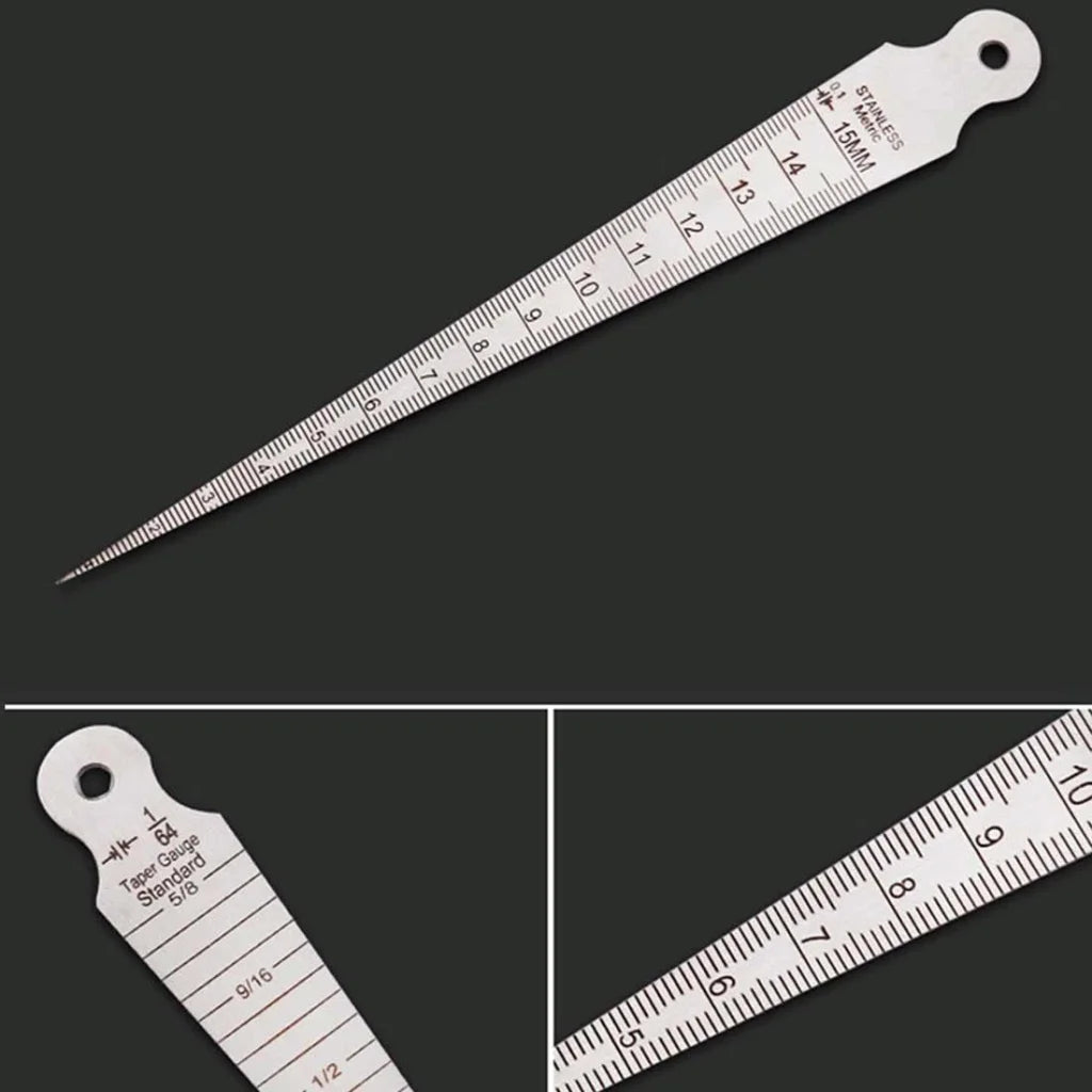 Stainless Steel Taper Gauge for Gap Measurement 1-15mm
