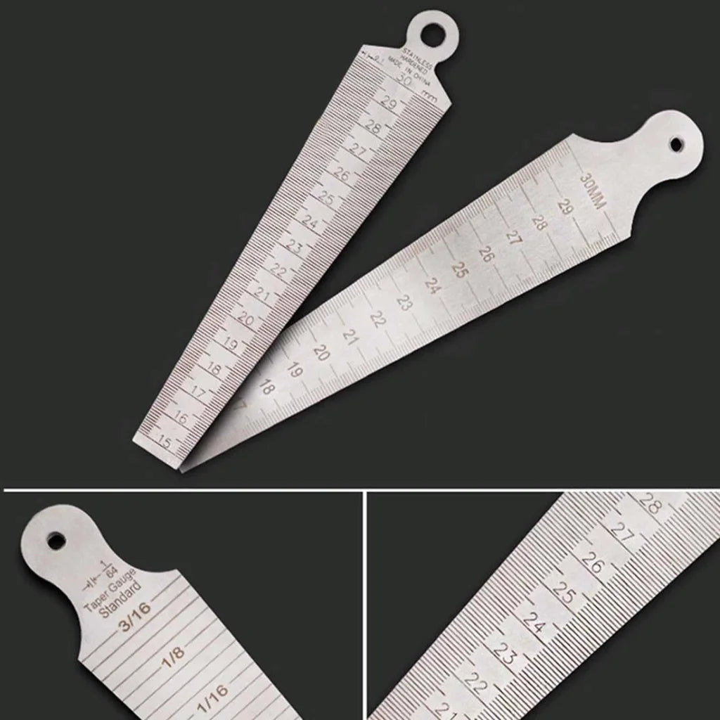 Stainless Steel Taper Gauge for Measuring Wedge Gaps