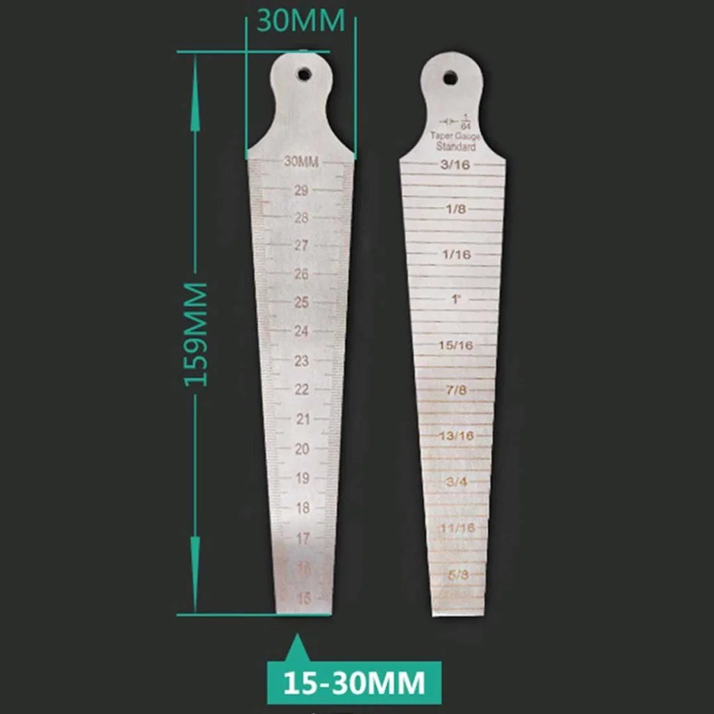Stainless Steel Taper Gauge for Measuring Wedge Gaps