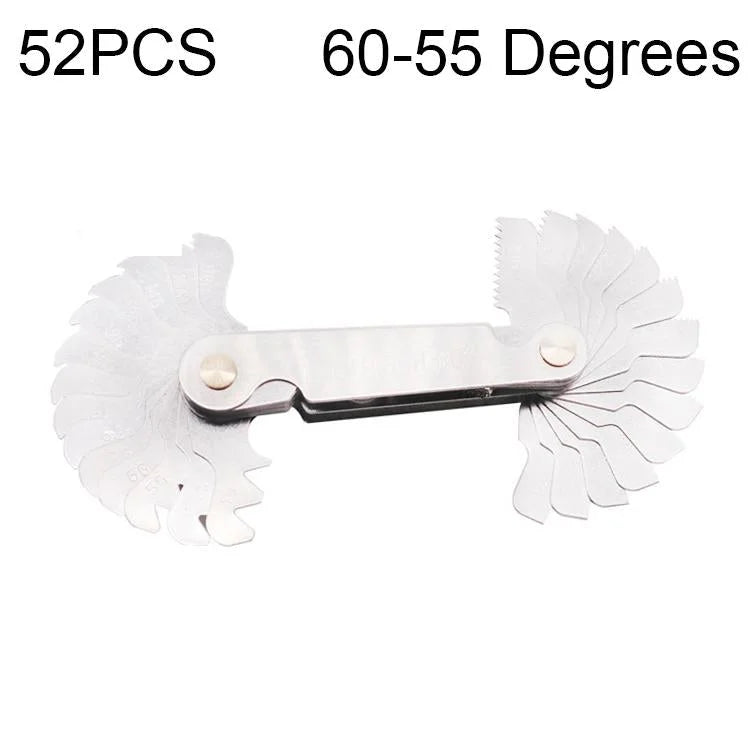 Stainless Steel Thread Gauge - 52 Pcs Metric & British 60