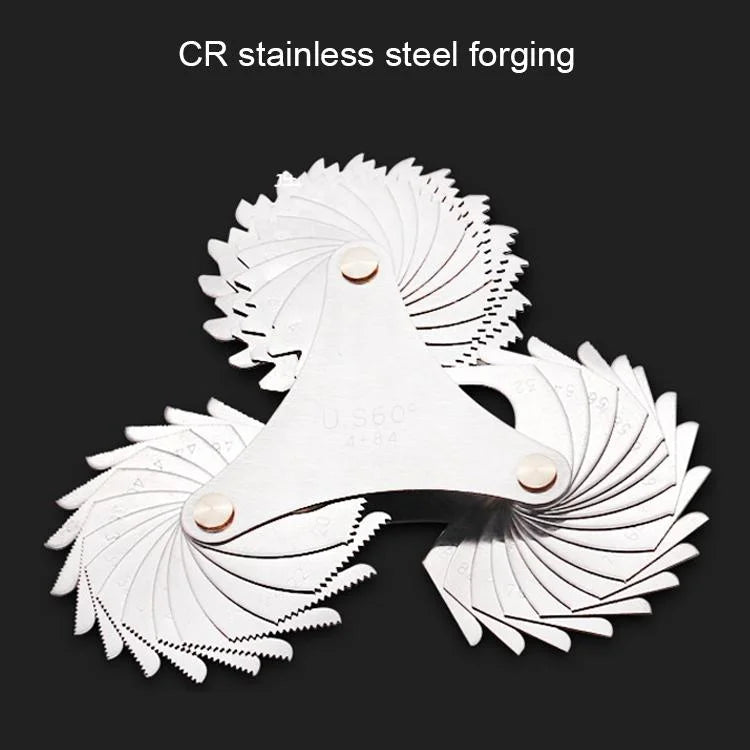 Stainless Steel Thread Gauge - 52 Pcs Metric & British 60