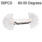 Stainless Steel Thread Gauge - 58 Pcs Metric & British 60