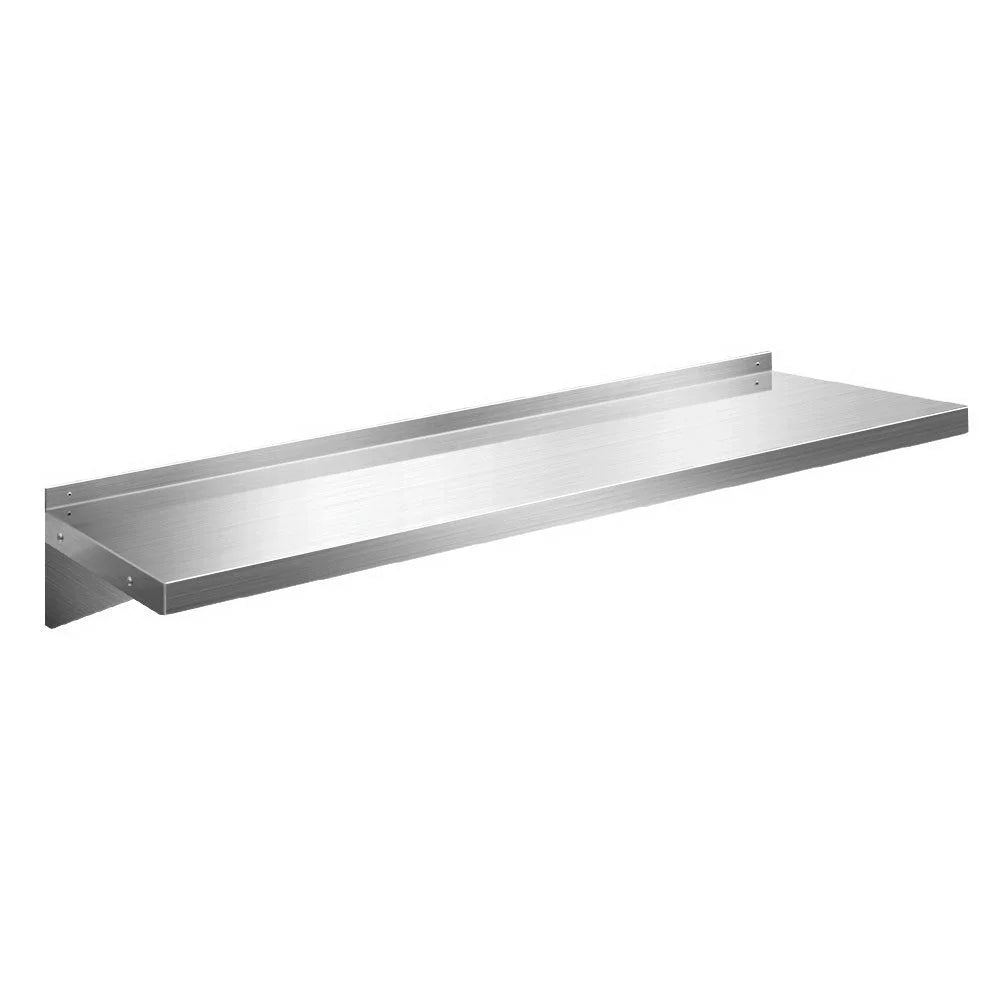 Stainless steel 1200mm shelf with wall kitchen shelves rack