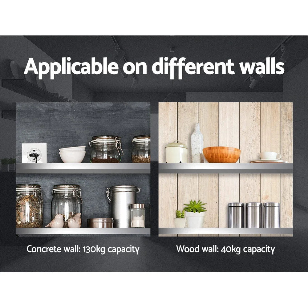 Shelf with wall kitchen shelves rack mounted
