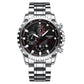 Stainless Steel Waterproof Men Sports Watch - Black Net