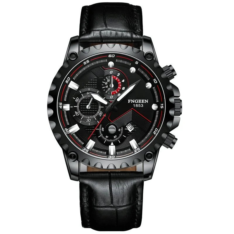 Stainless Steel Waterproof Men Sports Watch - White Net