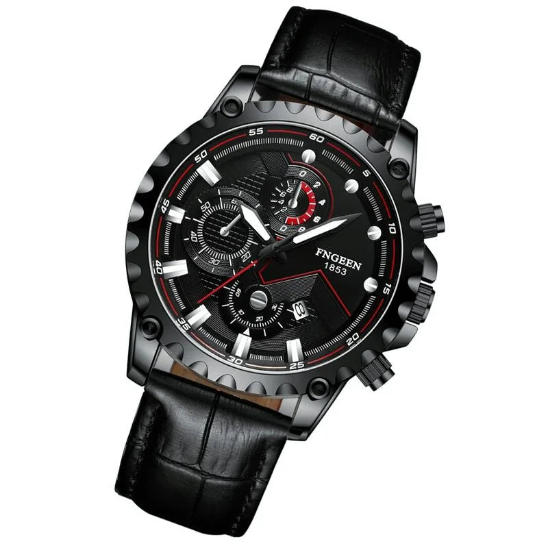 Stainless Steel Waterproof Men Sports Watch - White Steel