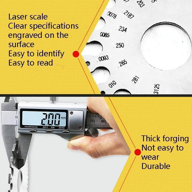 Stainless Steel Welding Gauge for Thickness and Inspection