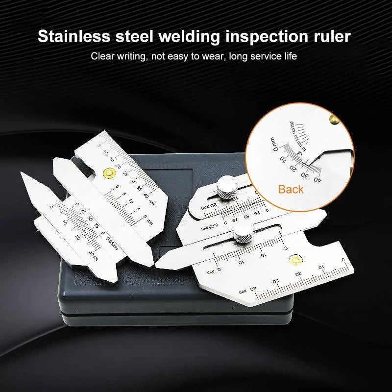 Welder Ruler Stainless Steel Welding Inspection Ruler - Hjc40 – Home My Garden