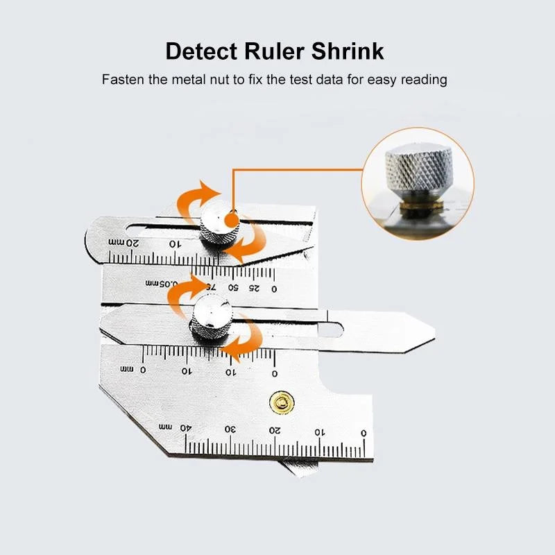 Stainless Steel Welding Inspection Ruler - Hjc40 - Tools >