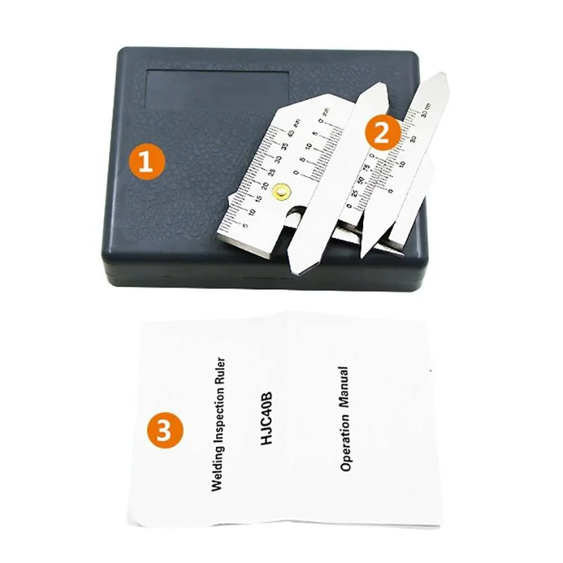 Welder Ruler Stainless Steel Welding Ruler for Inspection - Measure Gauge – Home My ...