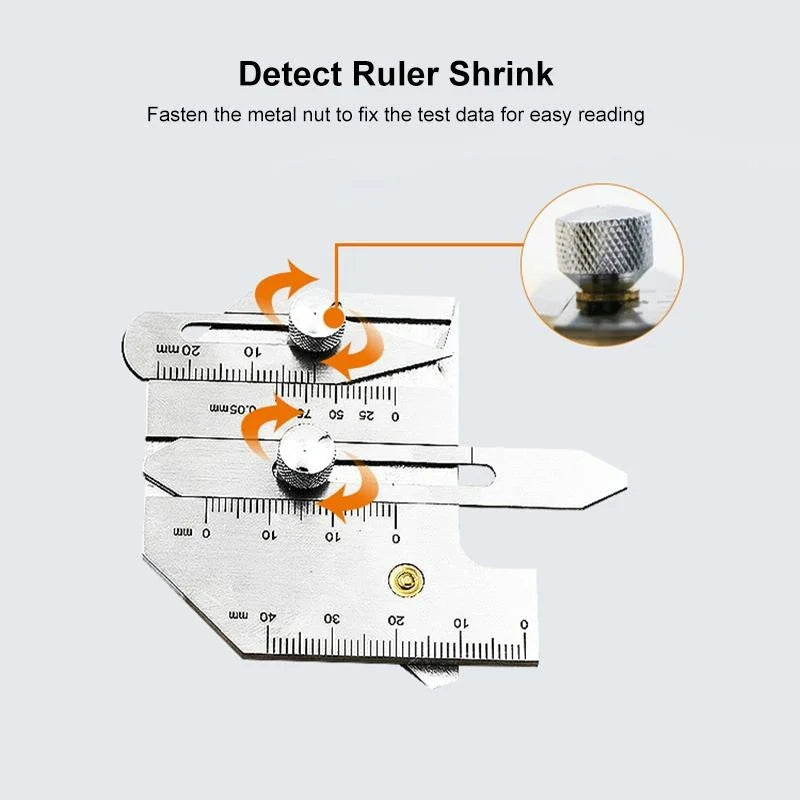 Manufacturing Inspection Ruler Stainless Steel Welding Ruler for Inspection - Measure Gauge – Home My ...