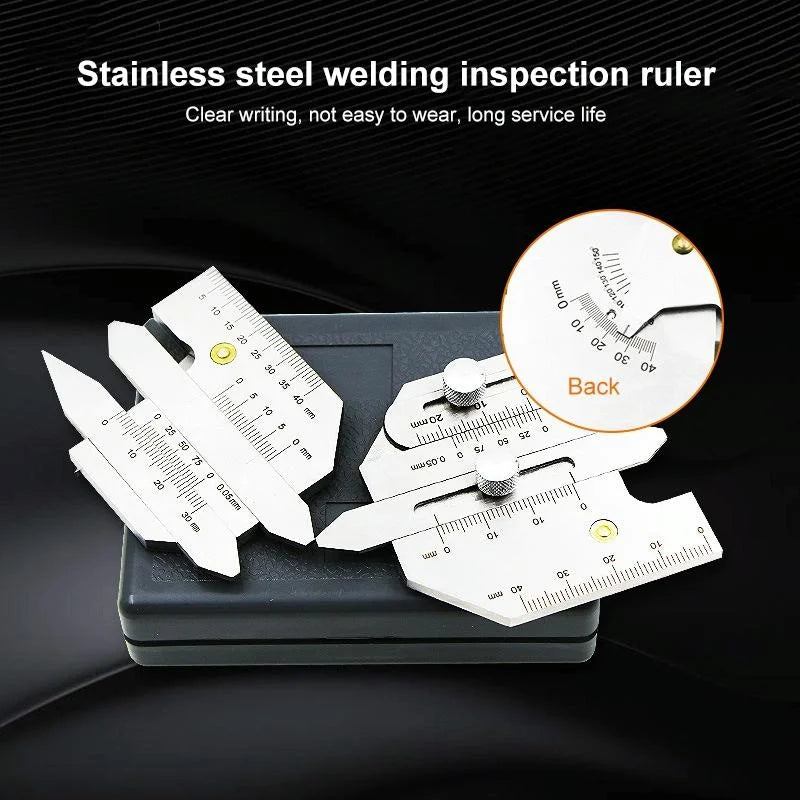 Weld Width Ruler Stainless Steel Welding Ruler for Inspection - Measure Gauge – Home My ...