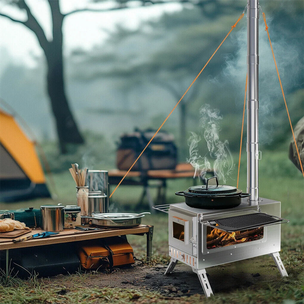 Stainless Steel Wood Burning Stove 1