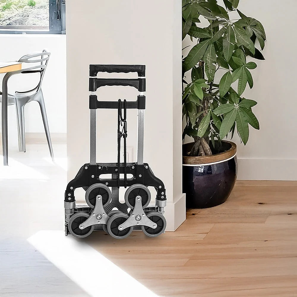 Stair Climbing Trolley 6 Wheels Aluminium Folding Hand Cart