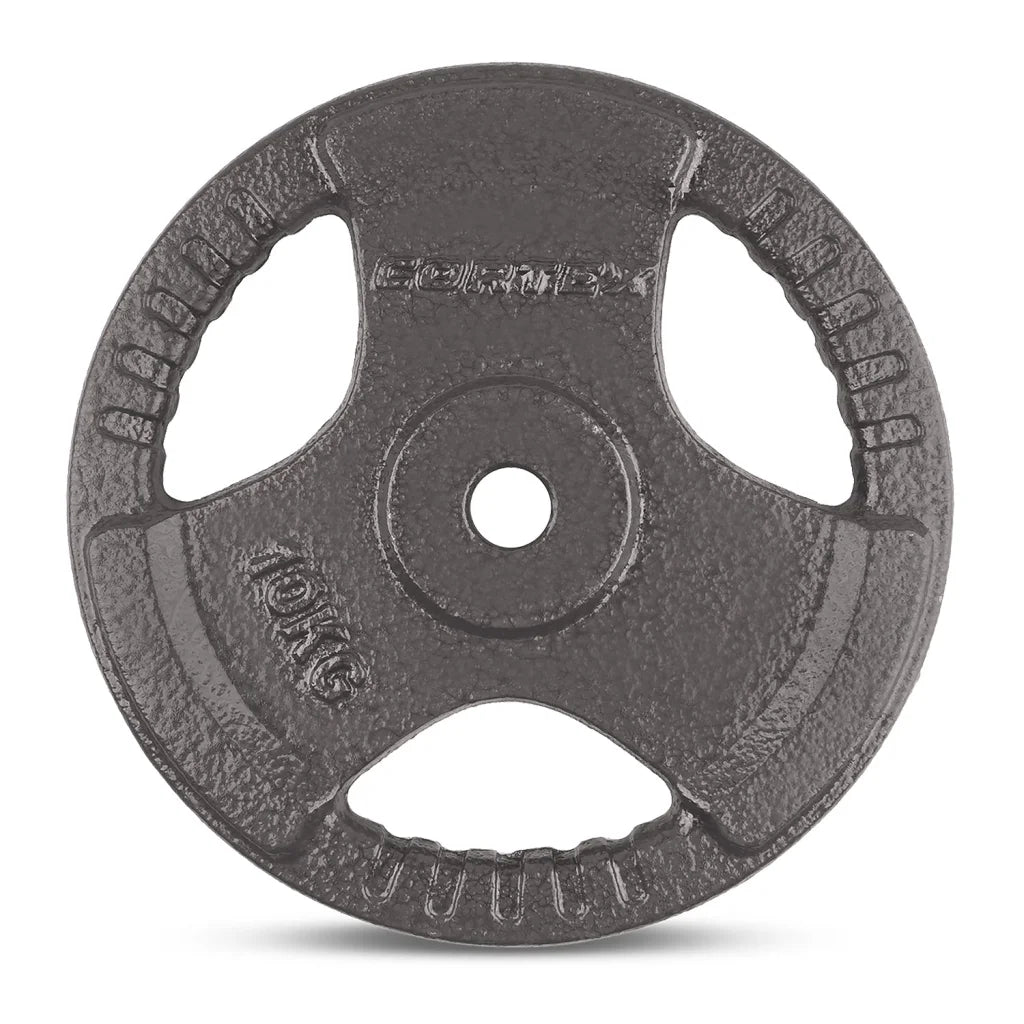 Standard Plates 10kg Tri-Grip 25mm (Pair) CORTEX - Sports &