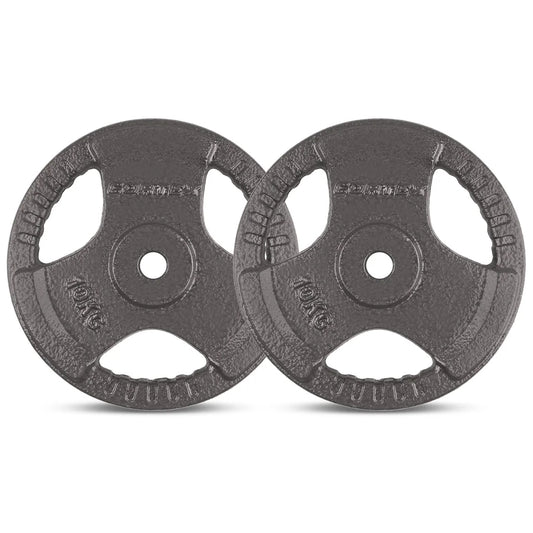 Standard Plates 10kg Tri-Grip 25mm (Pair) CORTEX - Sports &