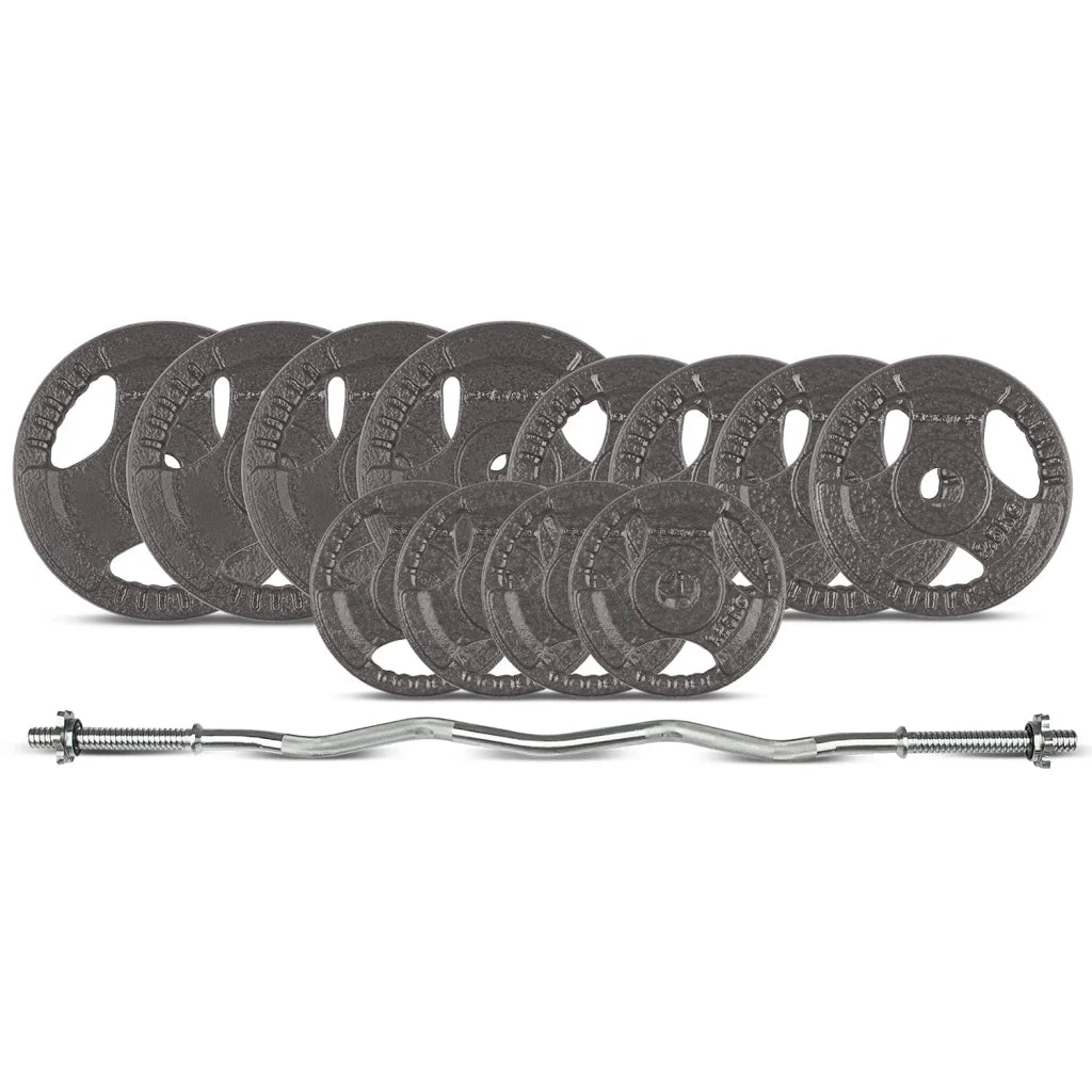 Standard Weight Set 40kg Curl Bar 25mm CORTEX - Sports &