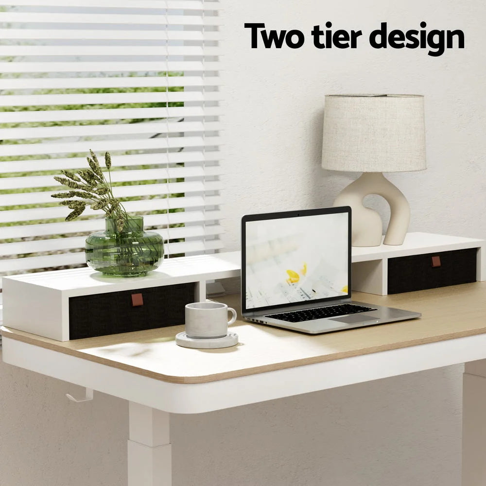 Storage Rack Shelf 120cm Standing Desktop Removable Desk