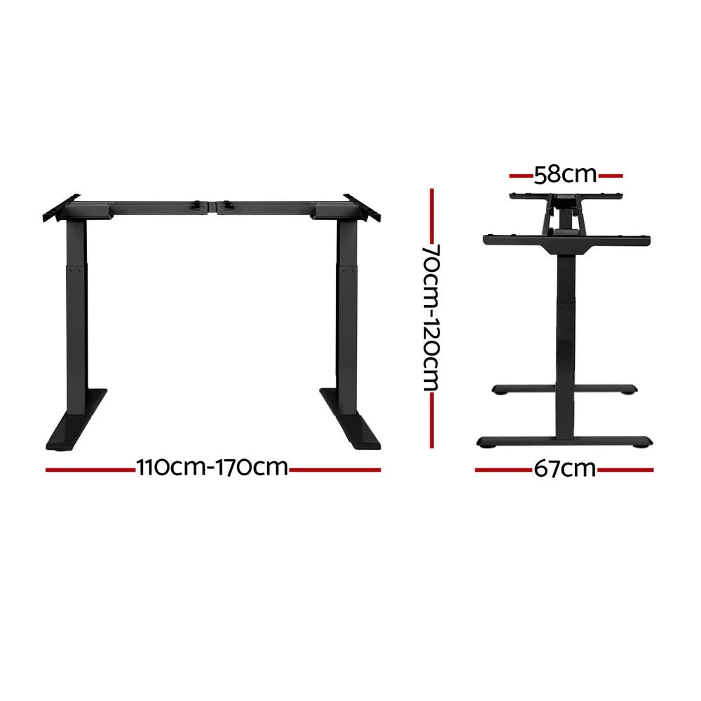 Standing Desk Frame Only Dual Motor Motorized black 412