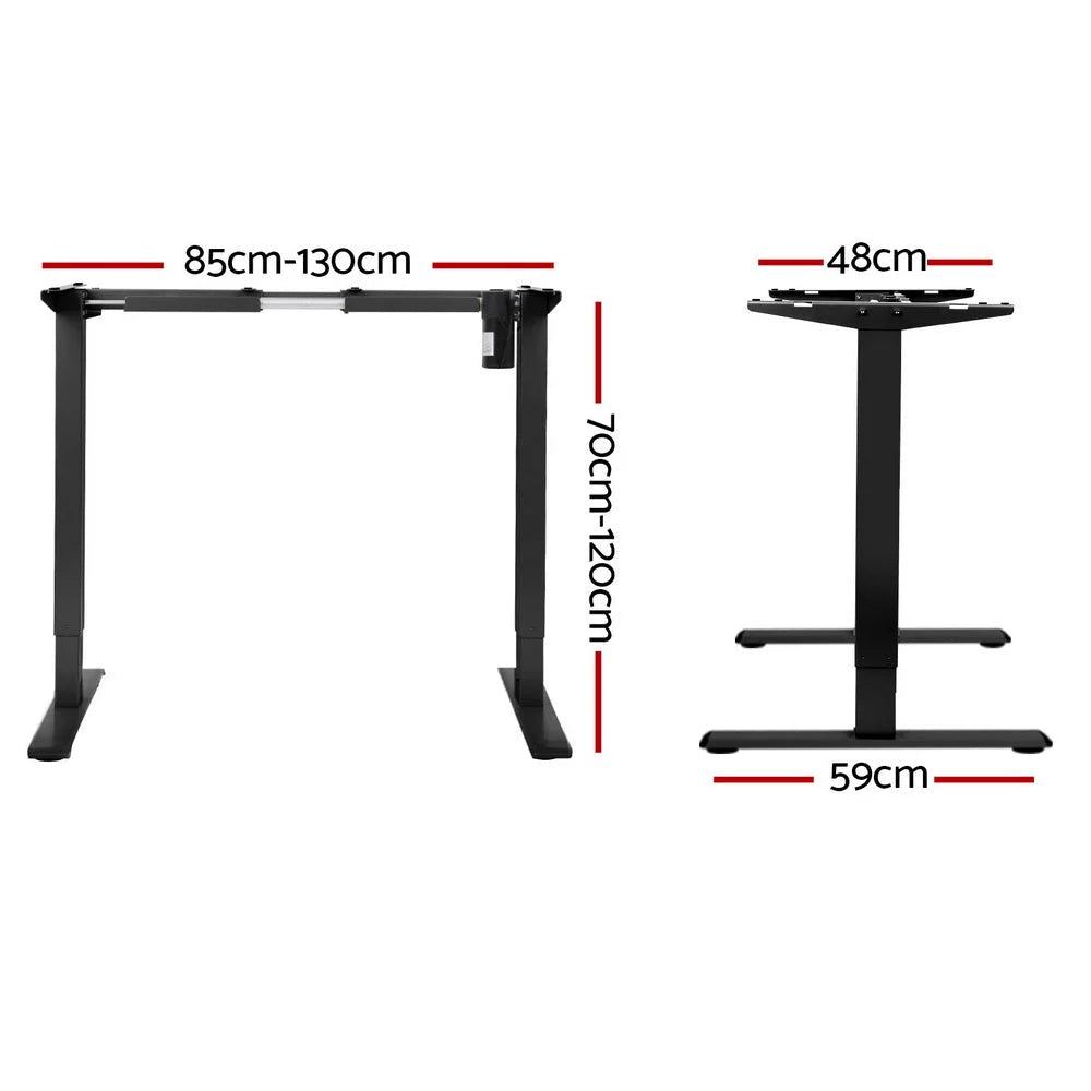 Standing Desk Frame Only Motorized - Black