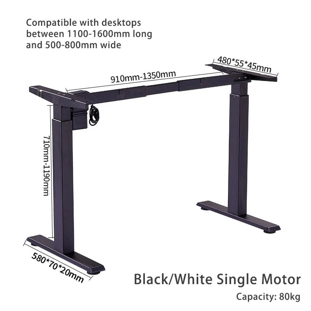 Standing Desk Height Adjustable Sit-Stand Motorized Single