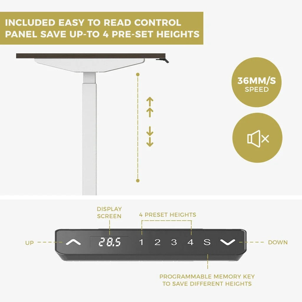 Standing Desk Height Adjustable Sit-Stand Motorized Single