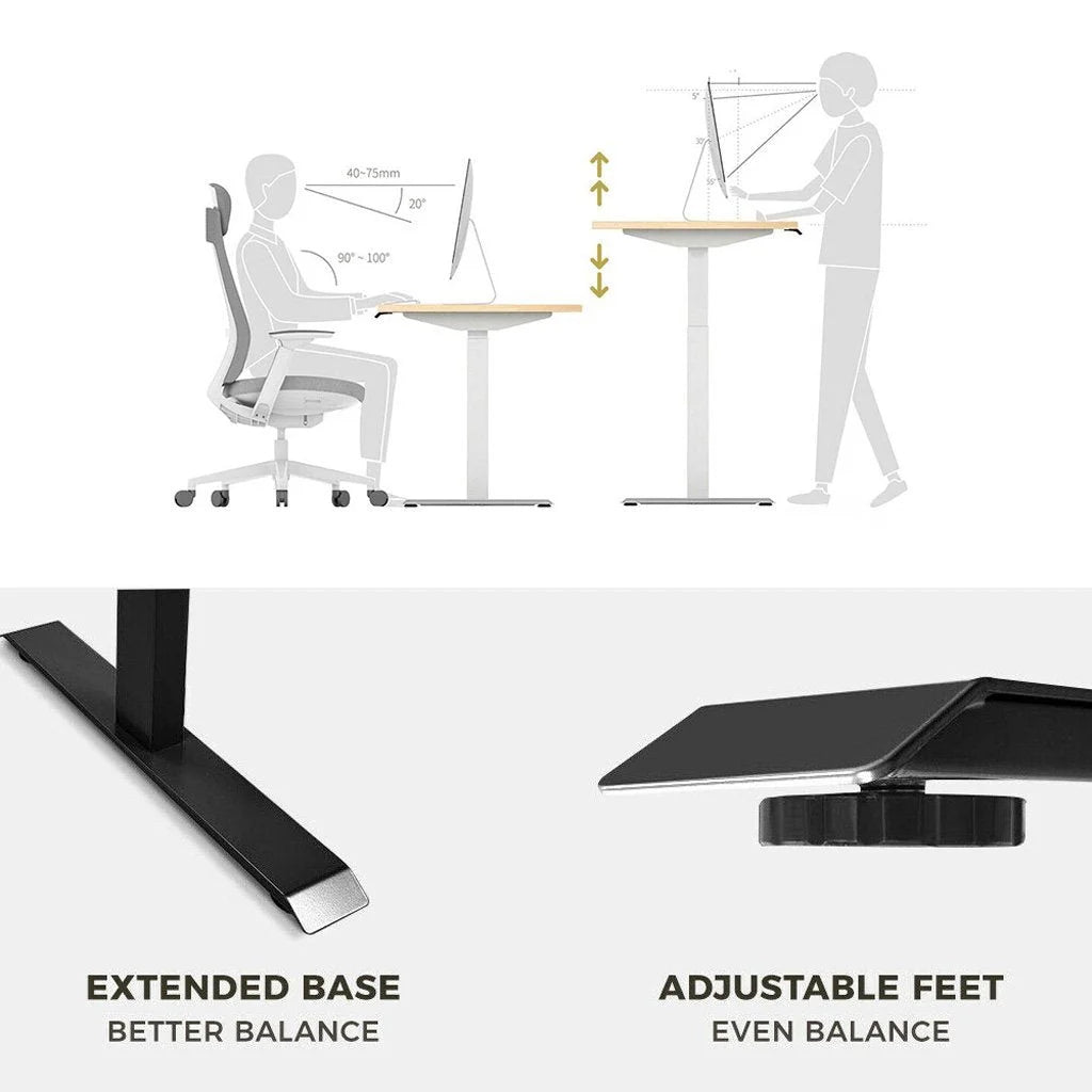 Standing Desk Height Adjustable Sit-Stand Motorized White