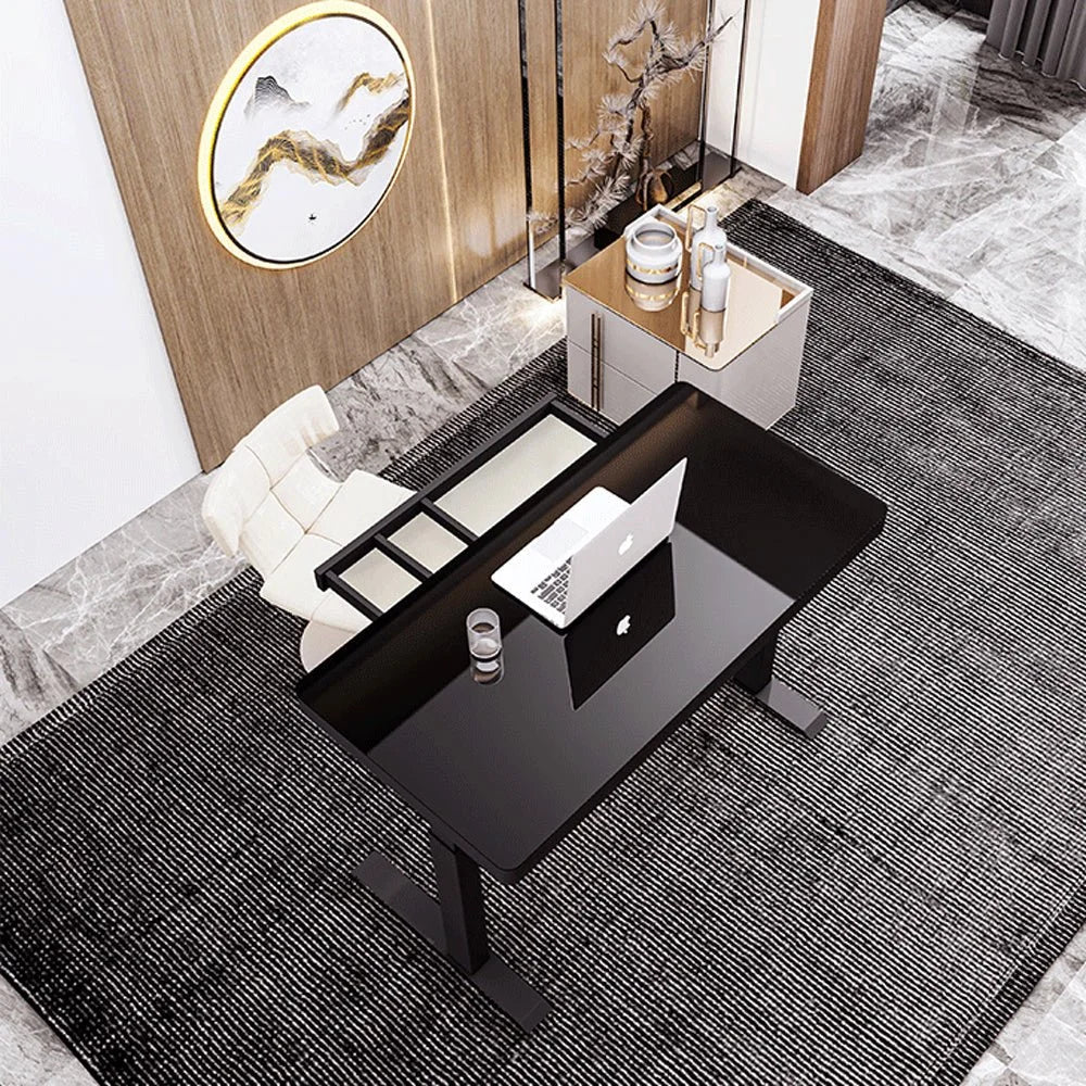 Standing Desk Height Adjustable Sit Stand Workstation Black