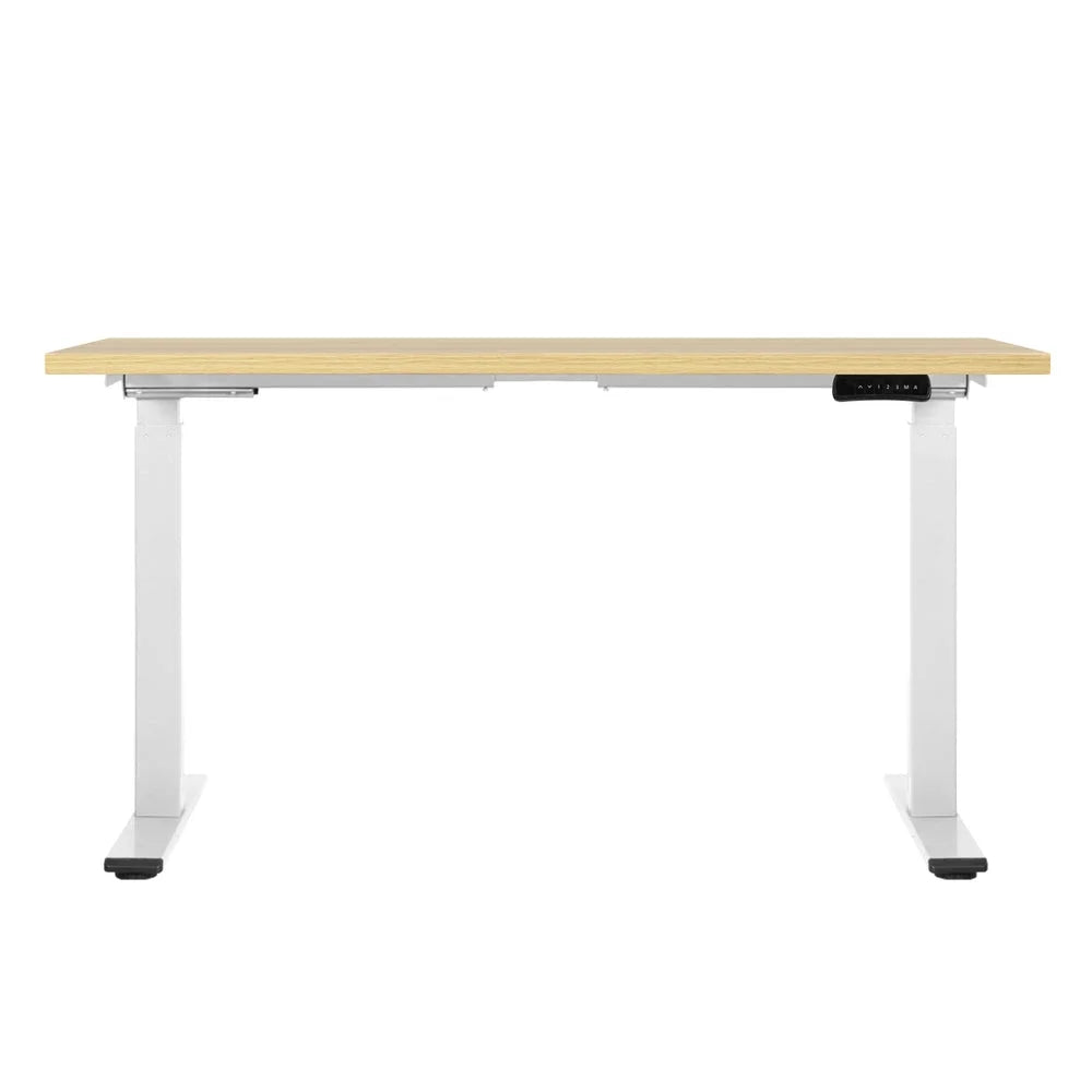 Standing Desk Motorised Dual Motor 140CM white oak 300