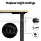 Standing Desk Motorised Dual Motor 140CM white oak 354