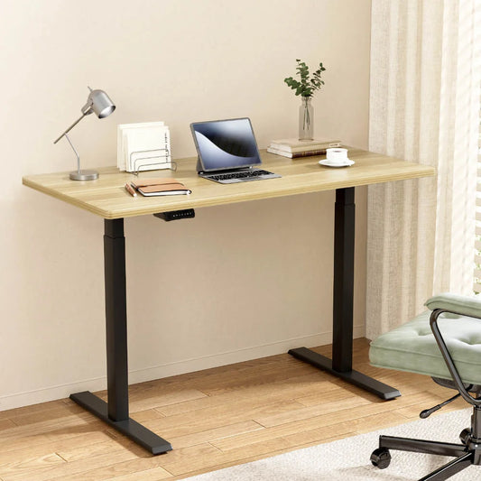 Standing Desk Motorised Dual Motor 140CM white oak 552