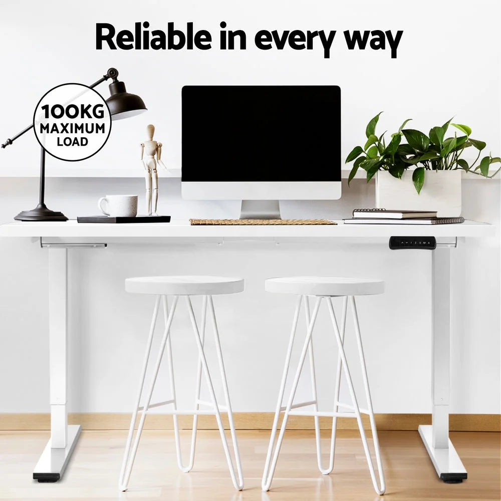 Standing Desk Motorised Dual Motor White 120cm 618