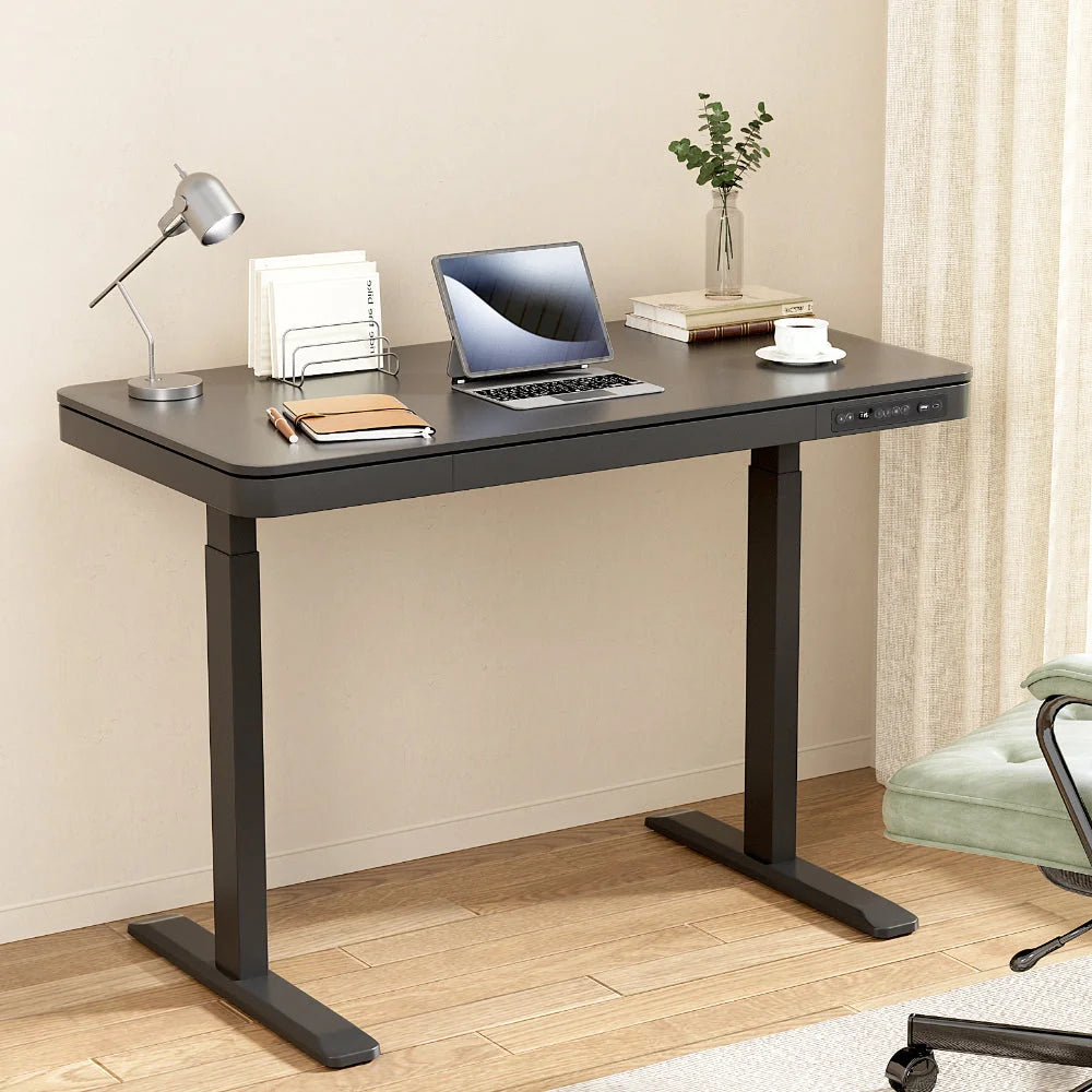 Standing Desk Motorised Dual Motor with Drawer 120CM