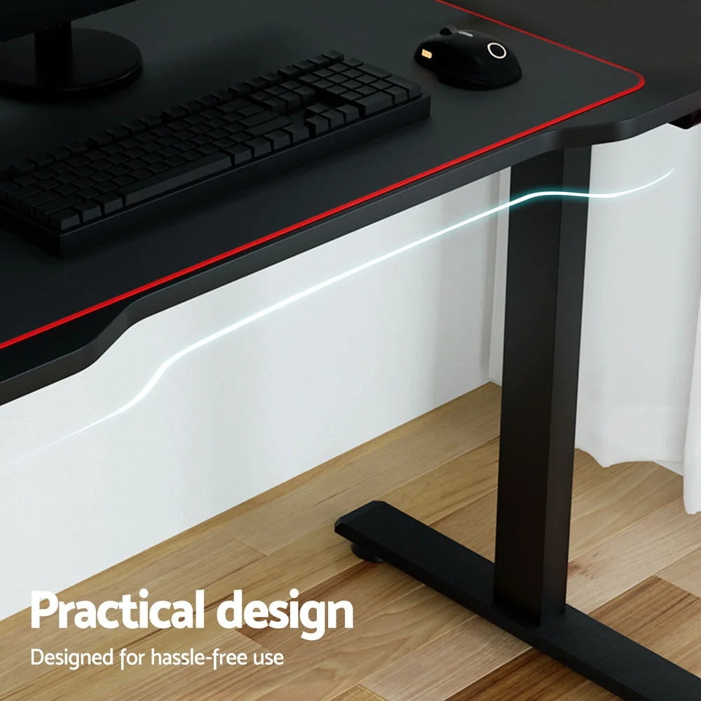 Standing Desk Motorised Gaming Desk 140CM - Black