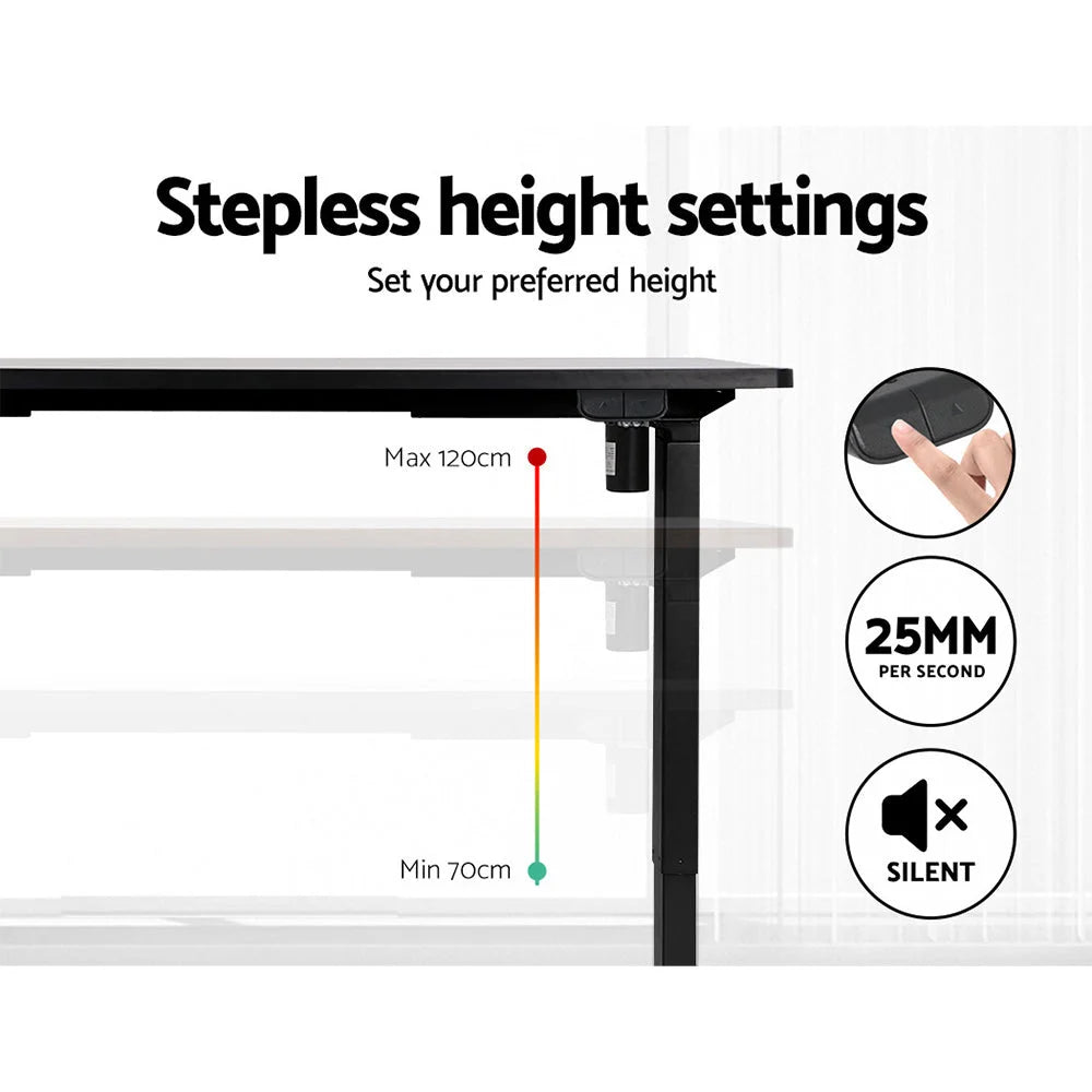 Standing Desk Motorized 120CM - Black