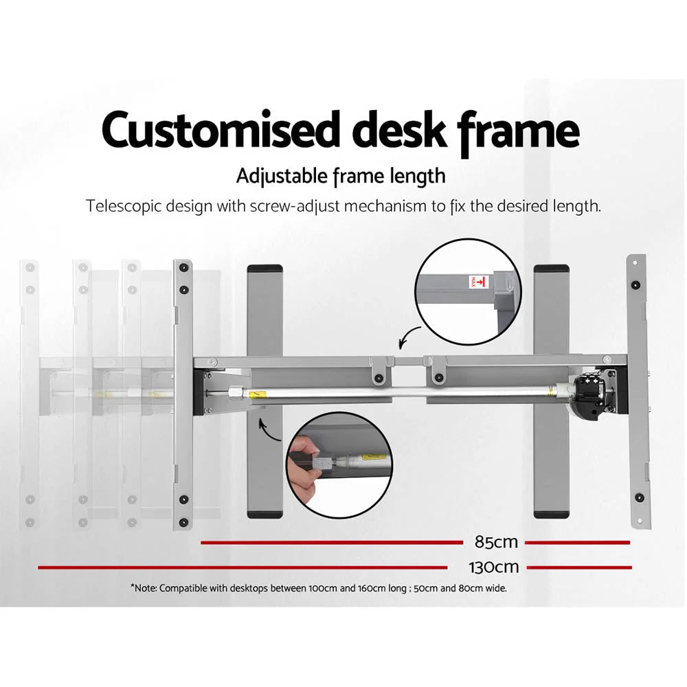 Standing Desk Motorized 120CM - Black