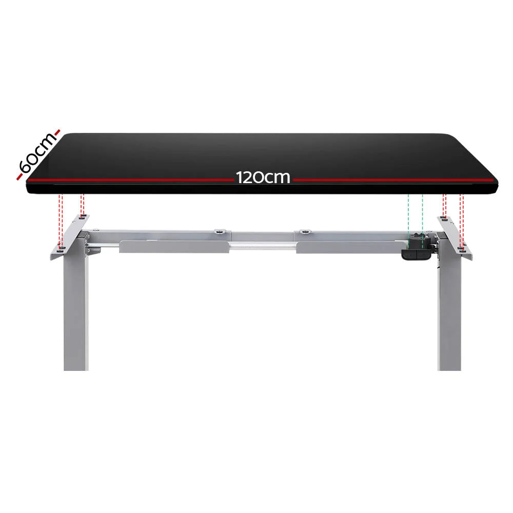 Standing Desk Motorized 120CM - Black