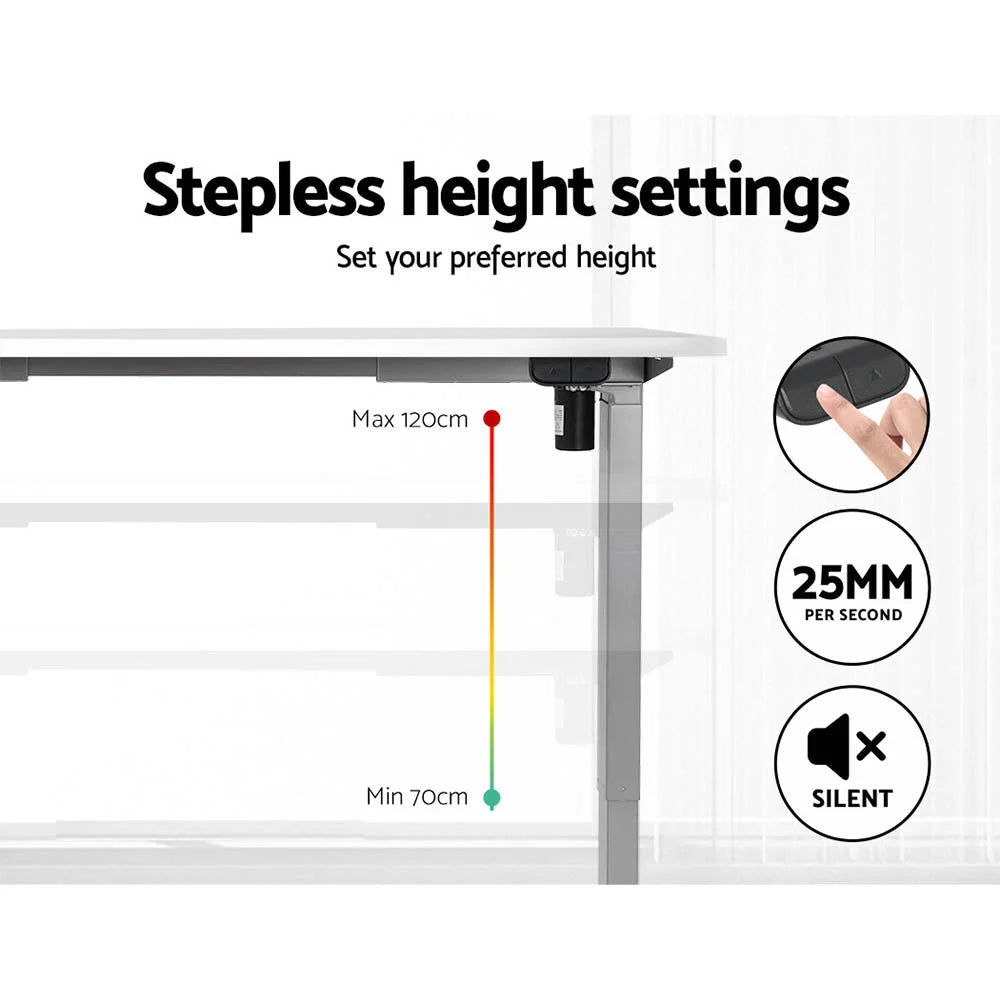 Standing Desk Motorized 120CM white 649