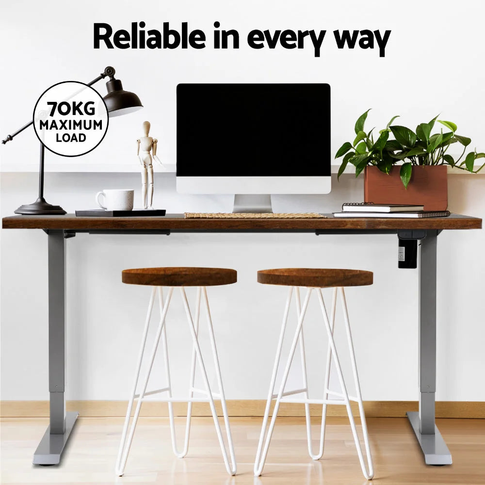 Standing Desk Motorized 140CM rustic brown 893