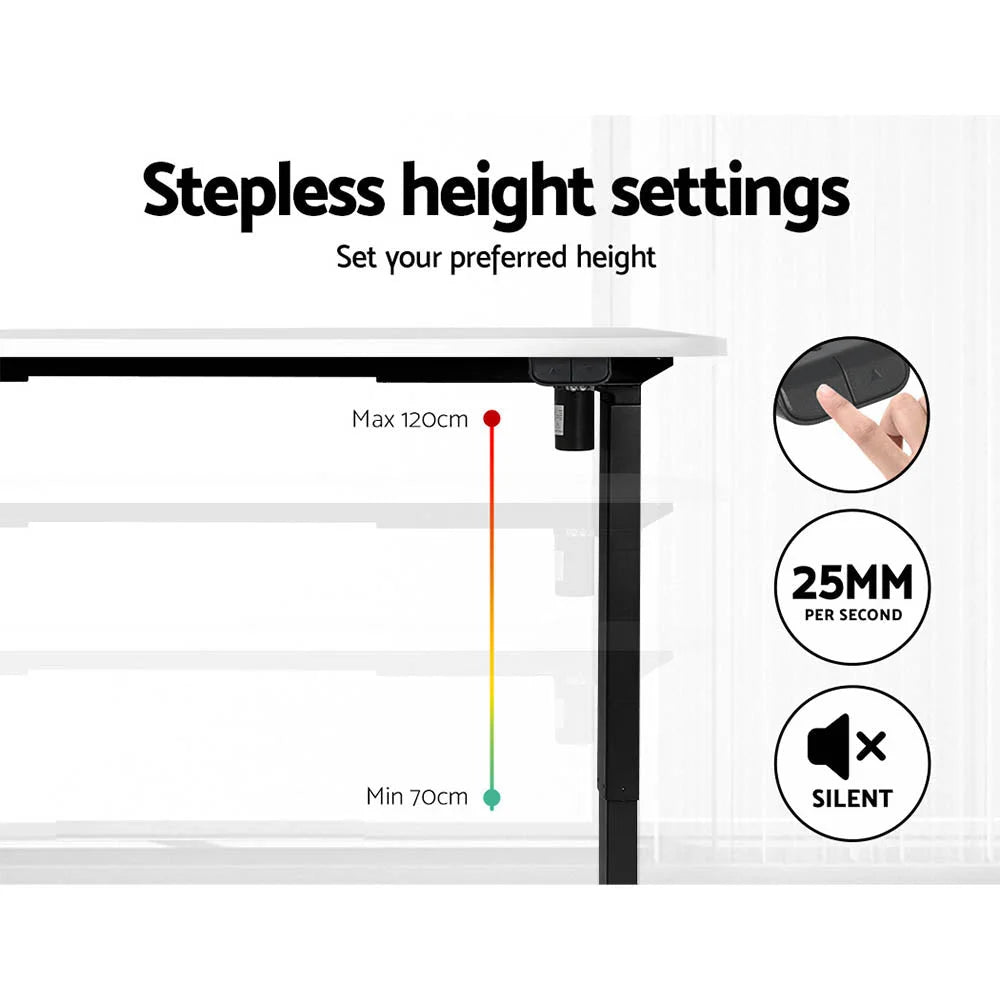 Standing Desk Motorized 140CM - White