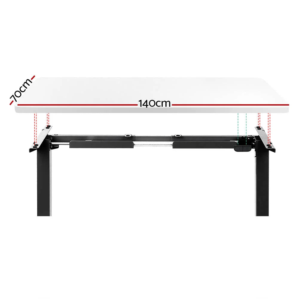 Standing Desk Motorized 140CM - White