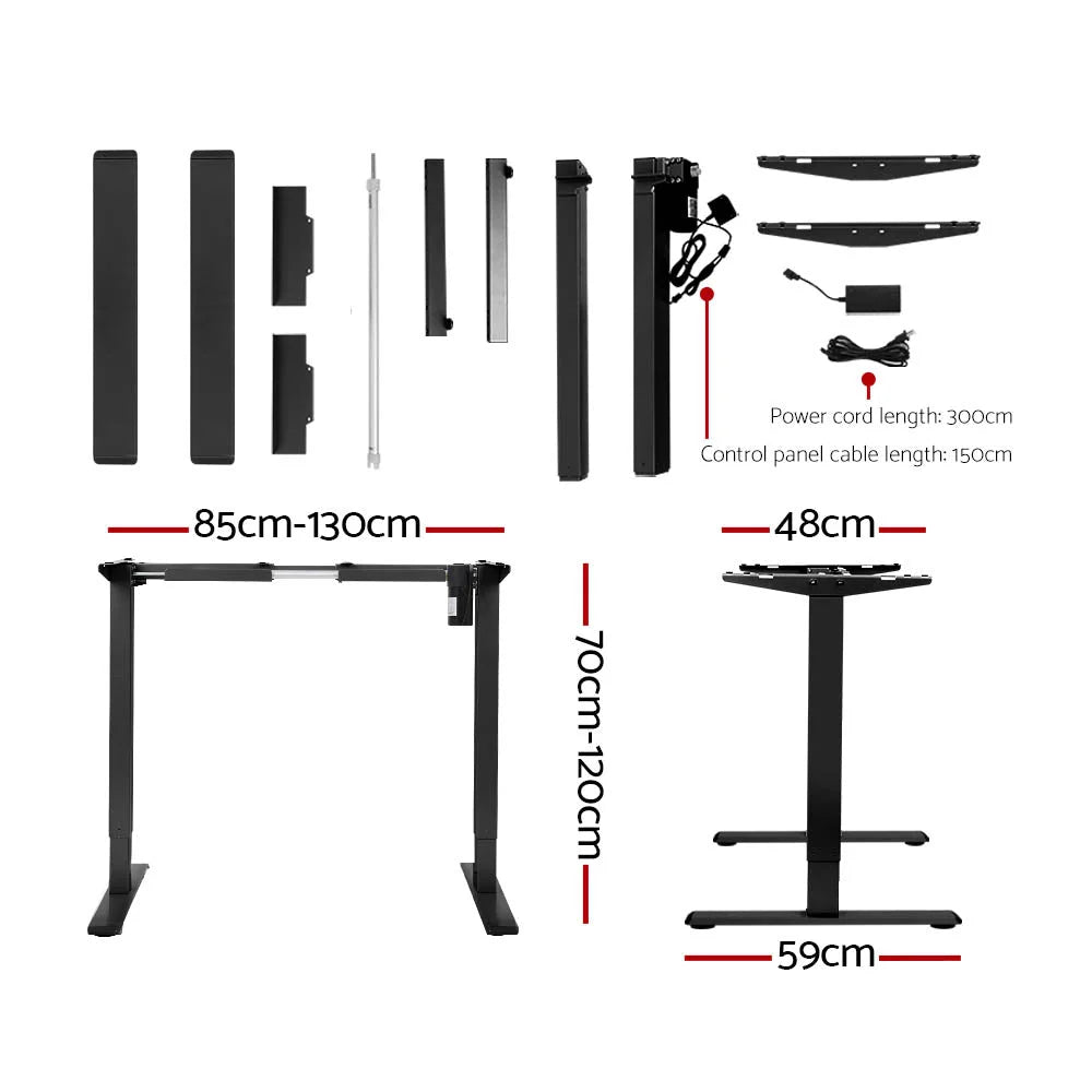 Standing Desk Motorized 140CM - White Oak