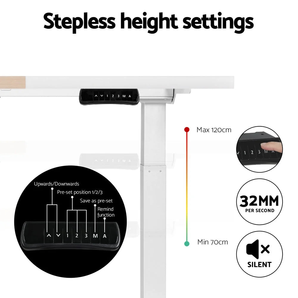 Standing Desk Motorized Dual Motor 120CM - Furniture