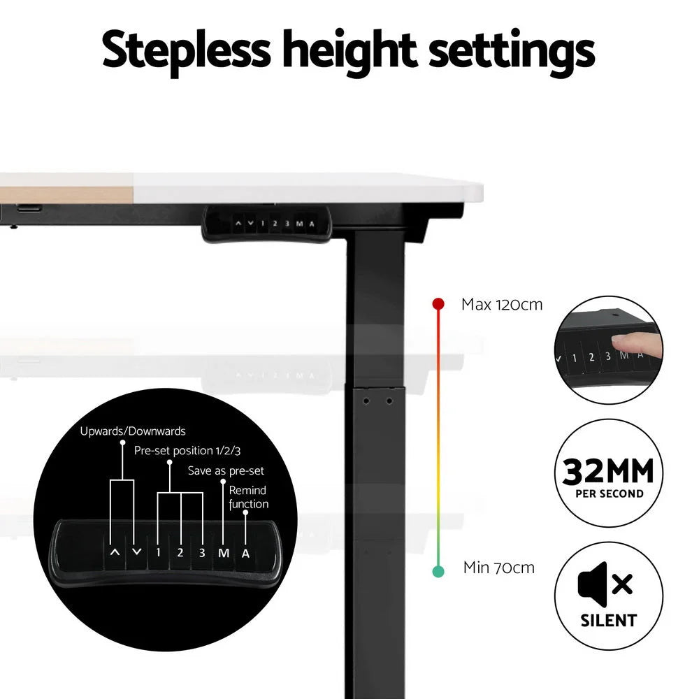 Standing Desk Motorized Dual Motor - 120CM - Furniture