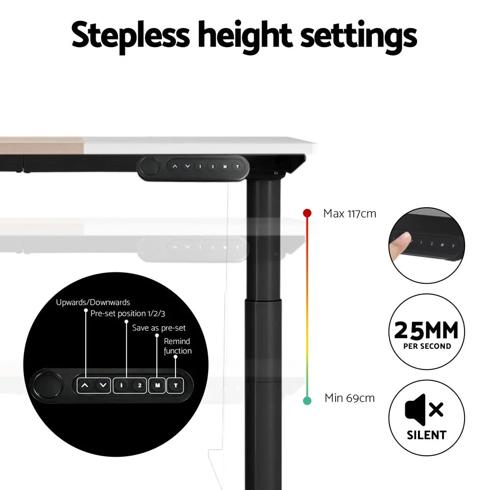 Standing Desk Motorized Dual Motor 120CM - Furniture