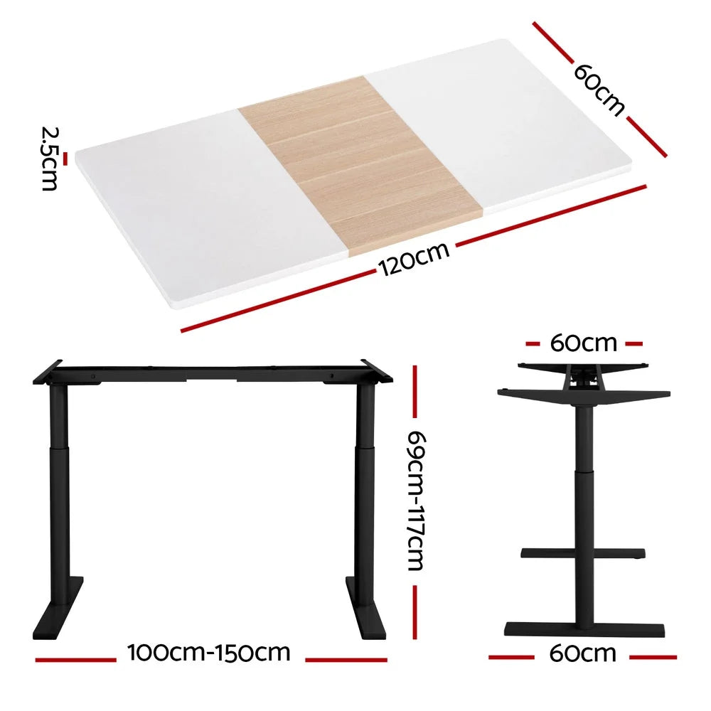 Standing Desk Motorized Dual Motor 120CM - Furniture