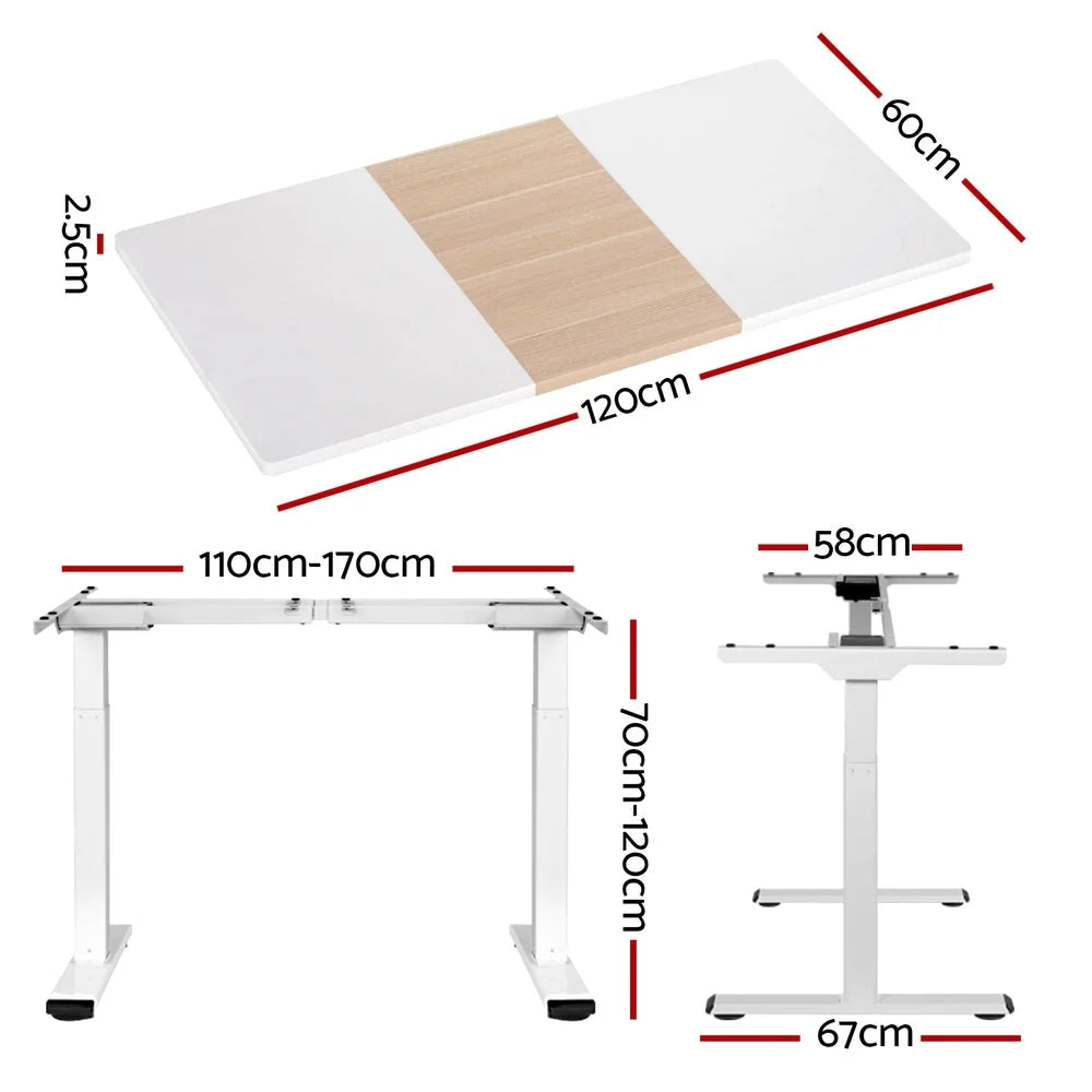 Standing Desk Motorized Dual Motor 120CM - Furniture